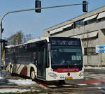 EW 2805, Mercedes Benz Citaro, von Busreisen Erny Wewer, aufgenommen in der Stadt Luxemburg. 28.02.2020  