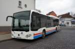 Bus Eisenach / Verkehrsgesellschaft Wartburgkreis mbH (VGW): Mercedes-Benz Citaro C2 LE Ü der KVG Eisenach, eingesetzt im Überlandverkehr. 
Aufgenommen am Überlandbusbahnhof von Eisenach im Dezember 2014.