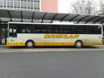 WW-GR 715, ein Mercedes O550 Integro des Busunternehmens  Griesar  aus Ebernhahn. Das Fahrzeug wird wie alle anderen Integro´s des Unternehmens ausschlielich in Koblenz auf der Linie 485 nach Wirges eingesetzt. Hier zu sehen eine Seitenansicht. (Koblenz ZOB/30.Januar 2012)