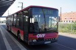 Bus Aschaffenburg / Verkehrsgemeinschaft am Bayerischen Untermain (VAB): Setra S 319 NF vom Omnibusverkehr Franken GmbH (OVF) / Frankenbus, aufgenommen im September 2016 in der Nähe vom Hauptbahnhof in Aschaffenburg.