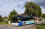 Bus Eisenach / Verkehrsgesellschaft Wartburgkreis mbH (VGW): Setra S 415 NF der KVG Eisenach, eingesetzt im Überlandverkehr. Aufgenommen im September 2017 in Madelungen bei Eisenach.