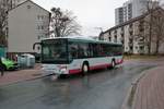 Stroh Bus Setra Überlandbus fährt zur Zeit beim Stadtverkehr Maintal.
