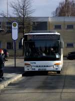 Ein Setra Bus in Hanau Hbf am 09.02.13 