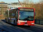 ASEAG Bus 241 als Linie 73 unterwegs am 16.01.2012 auf der Brcke Halifaxstrasse in Aachen.