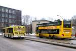 15 Jahre Buslinie 100, BVG-Busse beim Bhf.