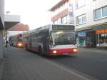 MAN NL 202, Wagen 4332 auf der Linie 74 von Schwanewede nach Marssel aufgenommen an der Gerhard-Rohlfs Strae in Brenmen-Vegesack.