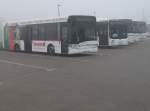 Da am Wochenende nicht viele Linienbusse auf Rgen unterwegs sind,stehen daher die meisten Busse im Busdepot in Bergen/Rgen.So habe ich am 22.Januar 2011 diese Busparade im Depot von einer Strae