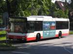 Ein Metrobus in der nhe von der Haltestelle Alsterdorf.