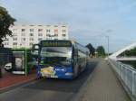 Der  KMG-Citaro  steht am 24.6.07 als Buslinie 125 an der Haltestelle Buchholz/Noltemeyerbrcke