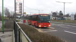 Hier der KA SB 1053 der Südwestbus auf der Buslinie 125 nach Kirrlach über Bruchsal. Gesichtet am Fächerbad in Karlsruhe am 09.03.2018.