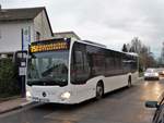 Mercedes Benz Citaro 2 Leihwagen von Evo Bus am 18.12.17 in Maintal Hochstadt für den Stadtverkehr Maintal unterwegs auf der Linie 25.