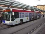Dieses Foto zeigt einen Citaro Gelenkbus der Firma Saarbahn und Bus am Hauptbahnhof in Saarbrcken.