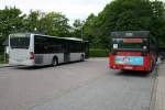Am 26.Mai 2010 trafen sich die beiden VHH Busse 9803(O405N2) und 0930(Citaro M) am ZOB Lauenburg.