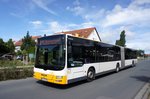 Stadtbus Mainz: MAN Lion's City G der MVG Mainz / Mainzer Verkehrsgesellschaft, aufgenommen im August 2016 in Mainz-Bretzenheim.