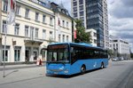 Bus Kaiserslautern / Verkehrsverbund Rhein-Neckar: Iveco Crossway LE (KL-D 4156) der Südwest Mobil GmbH (Rhein-Nahe-Bus / ORN), aufgenommen im Juni 2016 am Hauptbahnhof in Kaiserslautern.