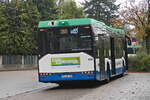 Solaris Urbino 12 Mild Hybrid (EBE-JE 179) als Linie 241 an der Haltestelle Haar S-Bahnhof. Aufgenommen 24.10.2023.
