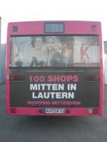 Zur Eröffnung des neuen Kaufhauses  K  in Kaisersalutern bekam HOM GR 83 von Gassert Reisen eine Heck-Werbung für dieses.