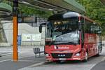 BlaBlaBus /Autobus Hamburg mit einem MAN Lions Coach, hier kurz vor seiner Abfahrt zum München ZOB. Berlin ZOB im July 2020.