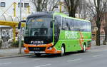 MAN R10 Lion's Coach II, 'KomBus' GmbH/Flixbus. Berlin, nahe ZOB im Februar 2020.