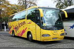 Scania-Irizar Century 'Falcon Bus', Gorzow. Berlin im Oktober 2023.