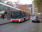 BN-SW 4193, ein MAN Lion´s City der SWB. Das Fahrzeug fhrt Werbung fr  Wackertapp . (Bonn/27.November 2011)