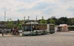 8.6.2013 Eberswalde Busbahnhof. Mercedes Citaro mit Fahrradanhnger