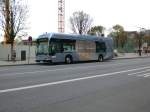 Mercedes-Benz O 530 BZ (Citaro Fuel Cell Bus) auf Betriebsfahrt am S+U Bahnhof Jungfernstieg.