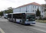 Havelbus Wg 3522 (MB O 530 II GÜ) auf dem Straßenbahnersatzverkehr (E.-Claudius-Str.-Platz d. Einheit) am HBF, 21.10.14