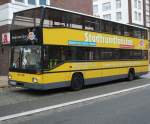 Ehemaliger Berliner Doppeldecker Bus als Stadtrundfahrt fr Rostock.Aufgenommen am 15.10.09 in der Langen Str,Rostock