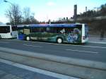 Ein MAN-Lions City der Firma Bur-Reisen die im Auftrag fr Saarbahn und Bus fhrt am Rmerkastel in Saarbrcken. Die Aufnahme des Fotos war am 05.03.2010