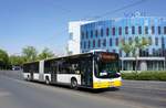Stadtbus Mainz: MAN Lion's City G der DB Regio Bus Südwest GmbH (Rhein-Nahe-Bus / ORN - Omnibusverkehr Rhein-Nahe GmbH), aufgenommen im April 2017 in der Nähe der Haltestelle  Bismarckplatz  in Mainz.