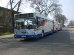 MAN moderne SL-Busse auf der Linie 676 nach Gapel Dorf am Bahnhof Rathenow.