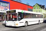 Bus Schwarzenberg / Bus Erzgebirge: MAN EL (ANA-BV 44) der RVE (Regionalverkehr Erzgebirge GmbH), aufgenommen im Februar 2018 im Stadtgebiet von Schwarzenberg / Erzgebirge.