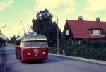 NESA Buslinie 27B (Obus 45) Gorkis All am 6. September 1970.