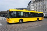 Bus Dänemark / Region Seeland / Region Sjælland: Scania OmniLink - Wagen 2837 von Trafikselskabet Movia (Eigentümer Fahrzeug: Keolis Danmark A/S), aufgenommen im Mai 2016 in der Innenstadt von Kopenhagen.