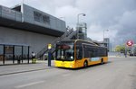Bus Dnemark / Region Seeland / Region Sjlland: MAN Lion's City Hybrid - Wagen 8411 von Trafikselskabet Movia (Eigentmer Fahrzeug: Keolis Danmark A/S), aufgenommen im Mai 2016 an der S-Bahn -