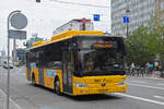 Yutong Bus 7366, auf der Linie 11, fährt am 21.06.2023 durch die Vesterbrogade.