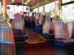 Edinburgh am 20.10.2010, 'Interieur' eines Busses der 'Lothian Buses'.