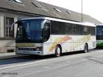 Ein Reisebus (Setra S 315 GT) einer franzsischen Busfirma abgestellt am Bahnhof Luxemburg.