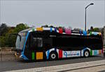EW 1244, Elektrobus der Marke Sileo vom VDL auf Lienendienst in der Stadt Luxemburg. 23.10.2019