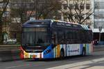 MZ 8496, Volvo 7900 Hybrid Bus des VDL in der Stadt Luxemburg unterwegs. 07.04.2019