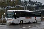 SK 2727, Iveco Crossway von Busunternehmen Schneider, an der Abstellung beim Busbahnhof I in Ettelbrück. 14.03.2020