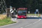 Mit Fahrplanwechsel am 9.7.2023 kam es zu umfangreichen Änderungen des Busverkehrs im Großraum Innsbruck. Die Stadtbuslinie M der Innsbrucker Verkehrsbetriebe übernahm vom Postbus die Linie nach Aldrans, gab dafür den Ast zum Tivoli-Stadion an die Stadtbuslinie K ab. Mercedes-Benz Citaro 2. Generation der IVB (Bus 631) als Linie M an der Endhaltestelle Aldrans Fagslung. Aufgenommen 11.7.2023.