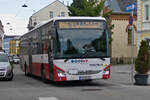 Iveco-Irisbus Crossway von Postbus (BD-15293) als LInie 866 in Ried i.I. Bahnhofstraße. Aufgenommen 30.5.2023.