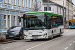 21.2.2024: N-Bus Wagen 44 fährt als Leerfahrt zum St. Pöltner Hauptbhnhof