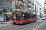 Wiener Linien, Wien. MAN Lion's City CNG (Nr.8689) in Wien, Mariahilfestrasse/Stiftgasse. (22.4.2014)