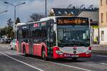 22.1.2024: In den letzten Monaten der Dieselbusse auf den Linien 71A/B fährt 8139 als 71A nach Schwechat.