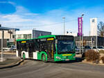Graz. Der Grünerbus Wagen 8 ist hier am 21.01.2024 als Linie 75 am Ferdinand-Porsche-Platz zu sehen.
