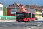 Mercedes Citaro 2. Generation Bus Nr. 443 der Innsbrucker Verkehrsbetriebe als Linie F in der Pembaurstraße. Aufgenommen 21.4.2018.