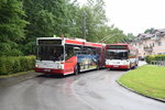 GE112 M16 208 und 224 bei der Abschiedsfahrt der Hochflur O.Busse. 12.06.2016.